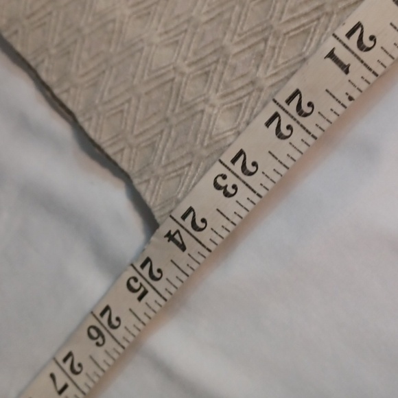 Vanhuesen   Diamond Pattern  Cream  Carpri Casual Pants Sz 16 Stretch - Picture 7 of 8